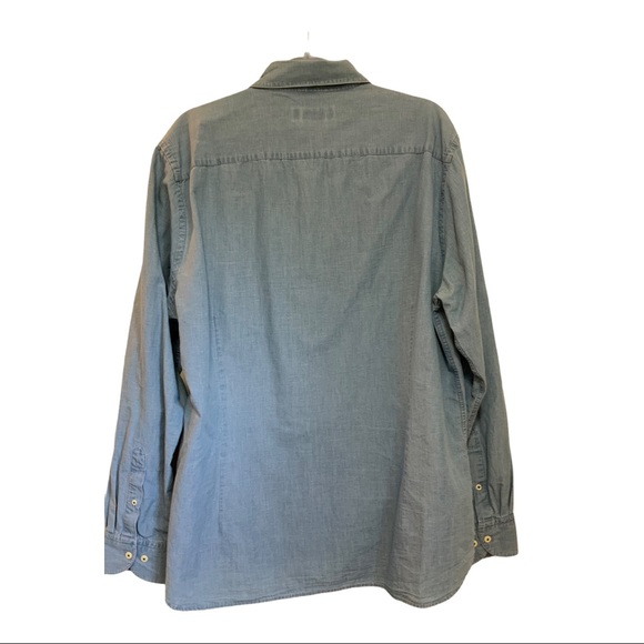 Dylan Gray Linen Blend/Chambray Shirt size XL EUC - Picture 2 of 6